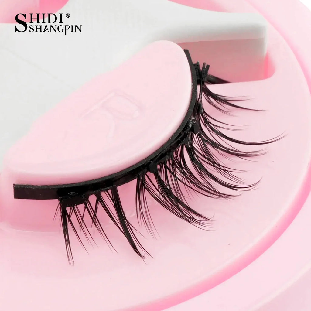New 1 Pair Magnetic Eyelashes Set Fluffy Mink Lashes 5 Styles Reusable Magnetic Eyelash and Tweezers Kit Lash Extensions Makeup