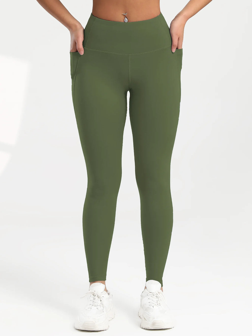Solid Color Back Waist Pocket High Waist Fitness Yoga Legging soft Women Sport Pant Tight Butter Athletic Gym Ankle-Length Pants