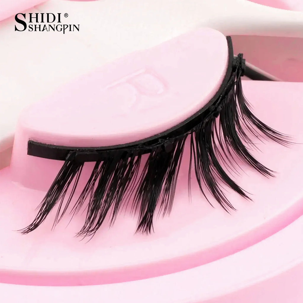 New 1 Pair Magnetic Eyelashes Set Fluffy Mink Lashes 5 Styles Reusable Magnetic Eyelash and Tweezers Kit Lash Extensions Makeup